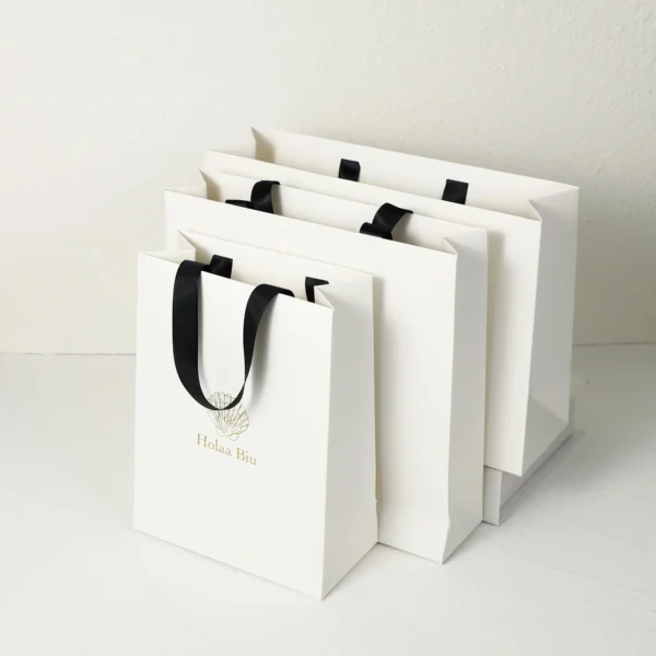 Custom White Paper Bags
