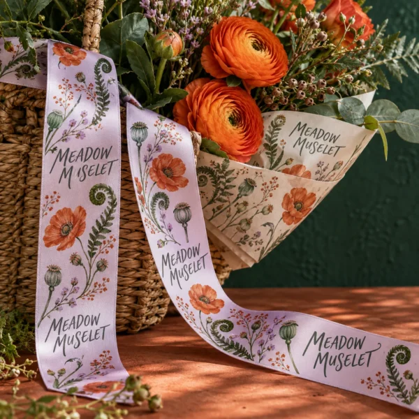 Custom Floral Ribbons